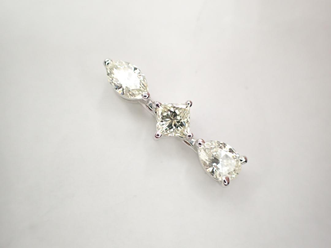 6/美品 田崎真珠 タサキ K18 ダイヤ計1.277ct ペンダントトップ