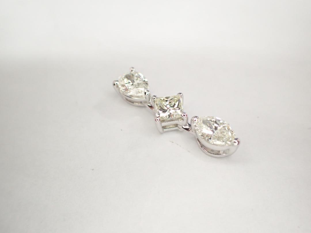 6/美品 田崎真珠 タサキ K18 ダイヤ計1.277ct ペンダントトップ