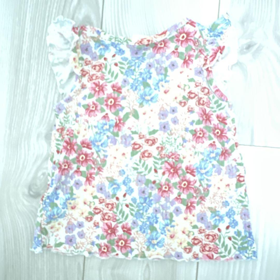 H&M 花柄 セットアップ トップス&レギンス 68cm - メルカリ
