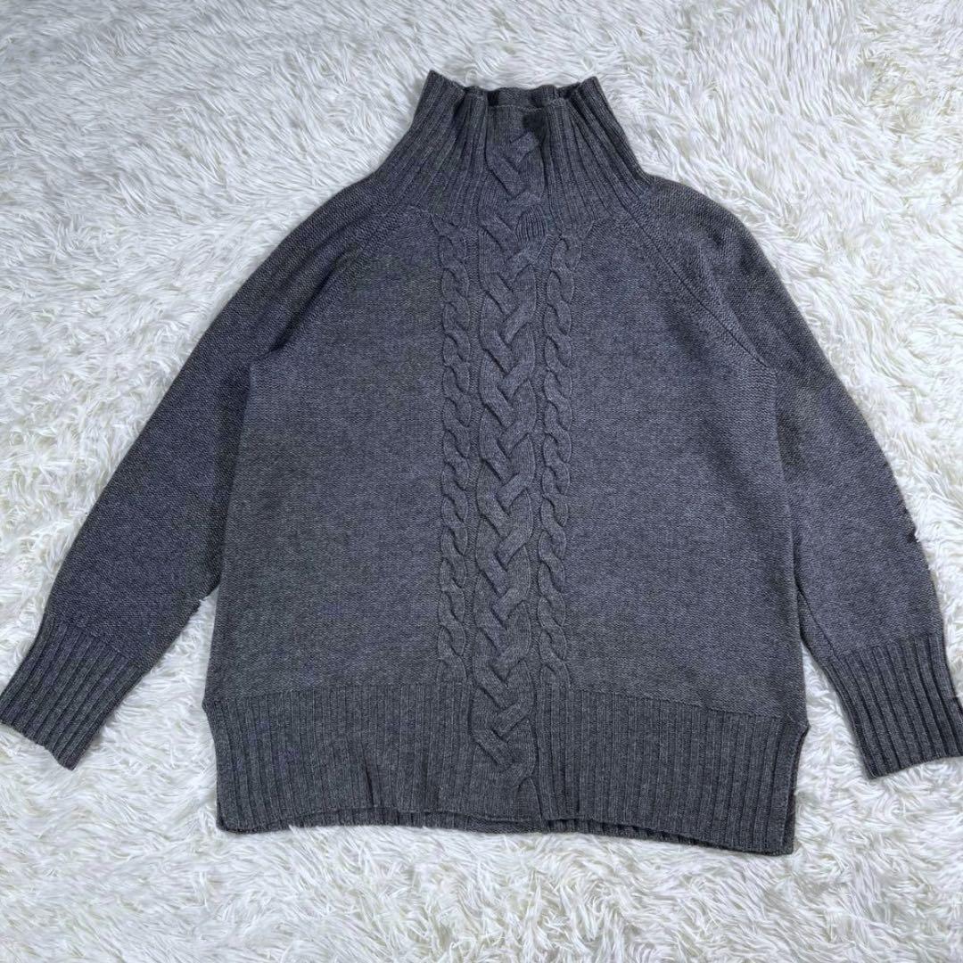 Max Mara エスマックスマーラ ウールカシミヤ ニット ケーブル グレートップス
