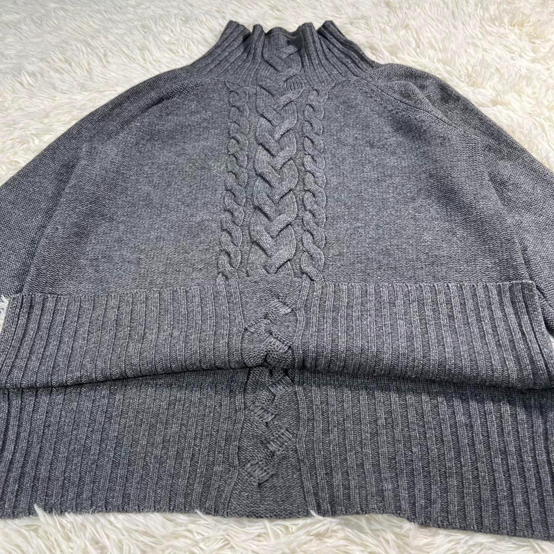Max Mara エスマックスマーラ ウールカシミヤ ニット ケーブル グレー