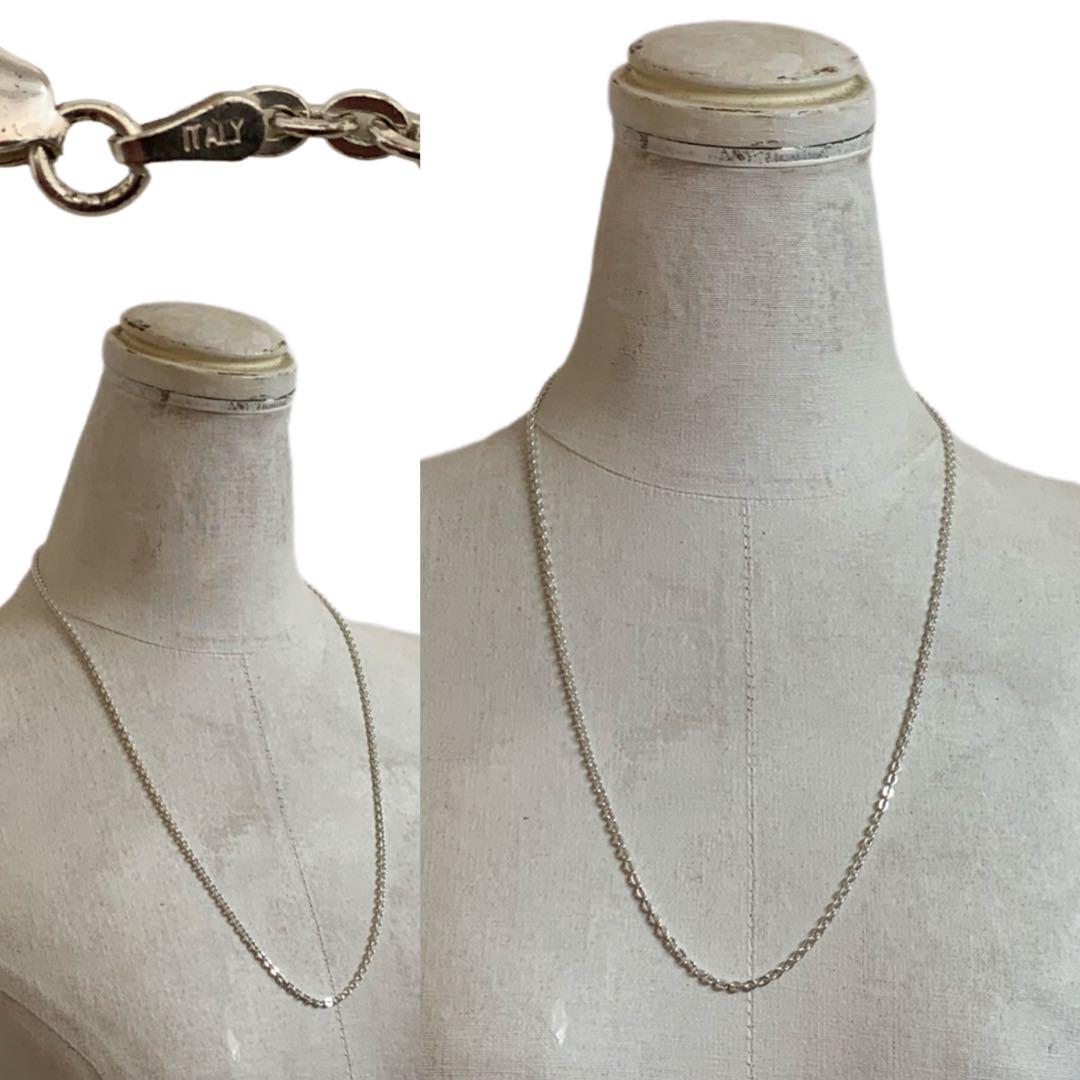 ITALY VINTAGE ITALY製 SILVER925 ロングネックレス