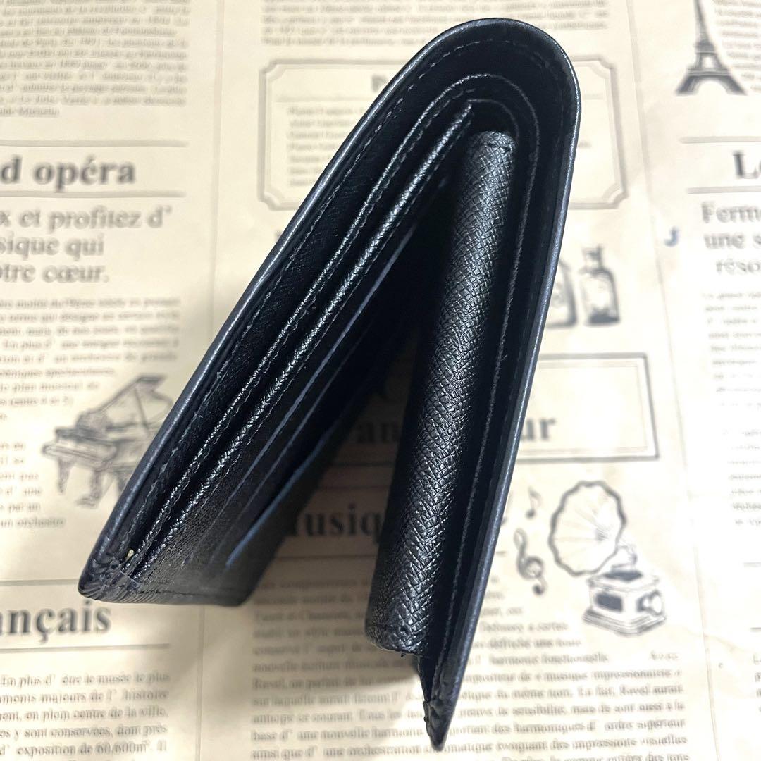 ルイヴィトン ポルトフォイユ マルコ エピ ブラック 黒 二つ折り財布 財布