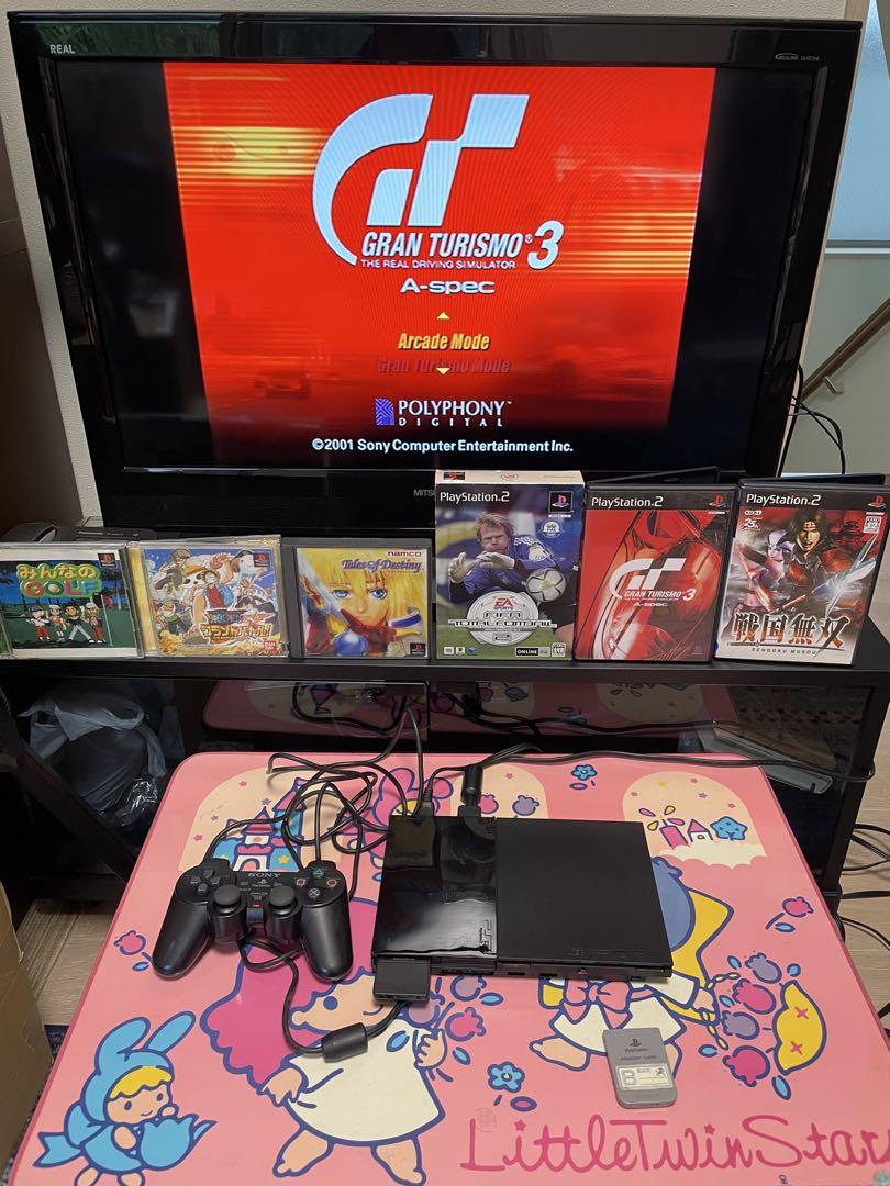 PS2薄型本体最終型/SCPH-90000CB/すぐ遊べるセット