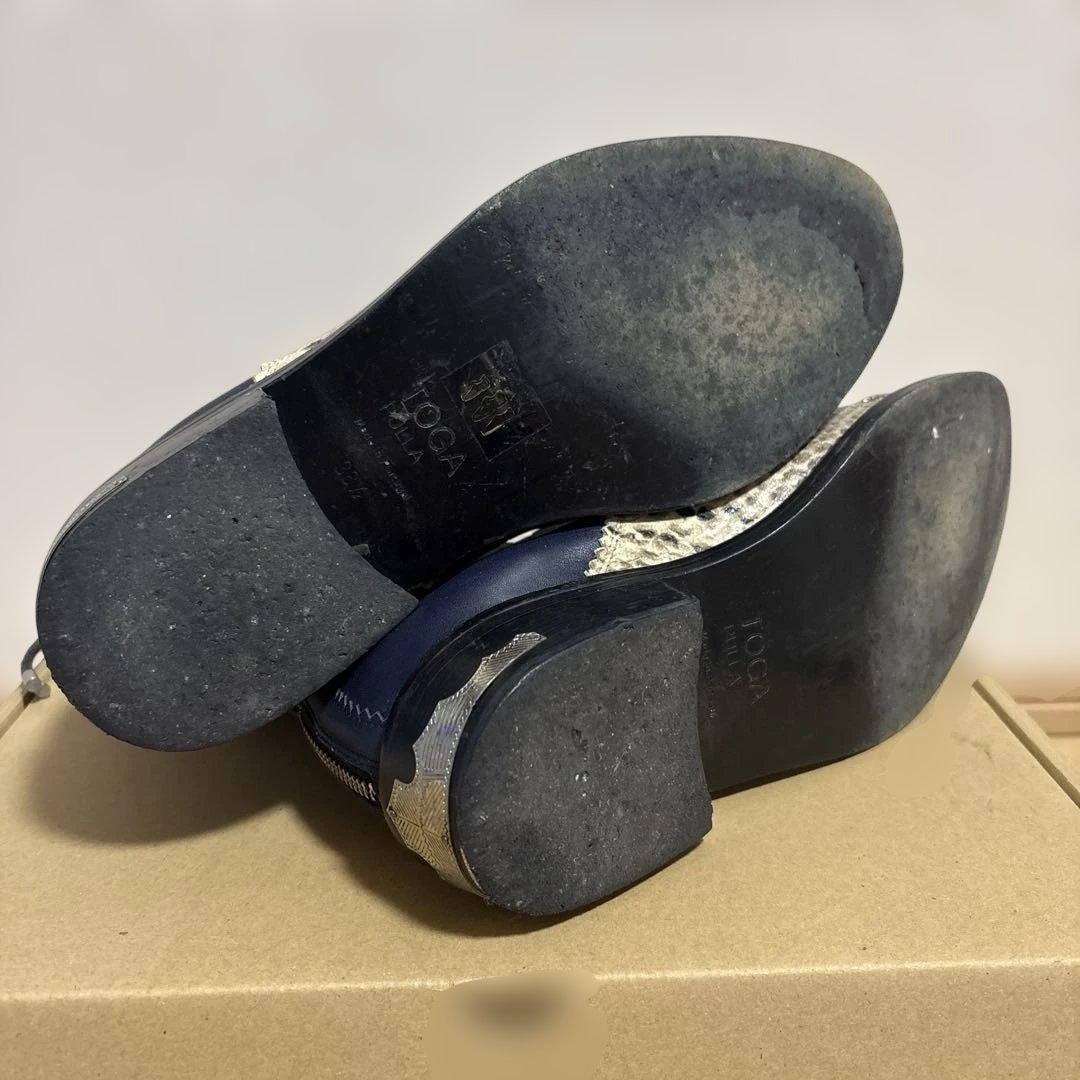 TOGAPULLAサイドゴア バッグジップブーツ