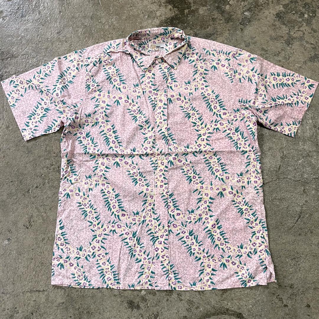 80s 金タグ REYNSPOONER レインスプーナー アロハシャツ L