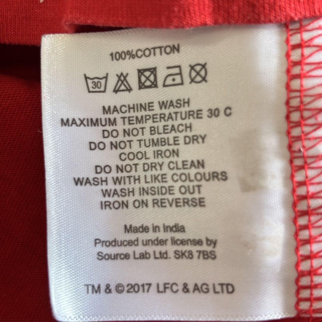 【リバプールFC】グラフィックT 半袖Tシャツ　サッカー　赤　レッド　コットン