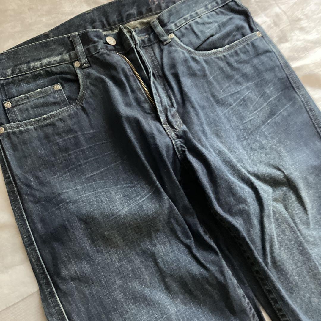 【美品】　海外購入品　R&G ダークブルー ストレートデニム