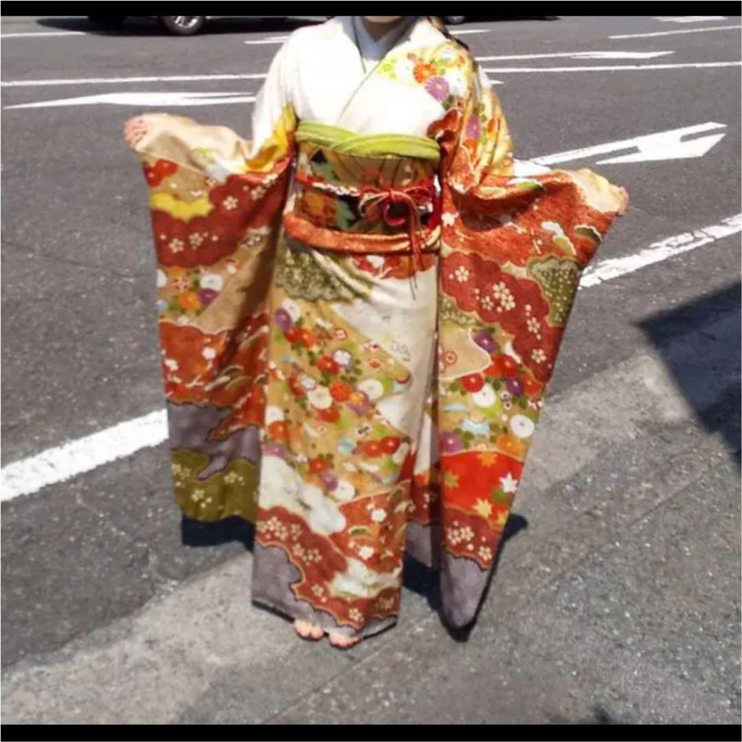 ネイルチップ 成人式 ニュアンス 振袖 和柄 花 フラワー オーダーネイル