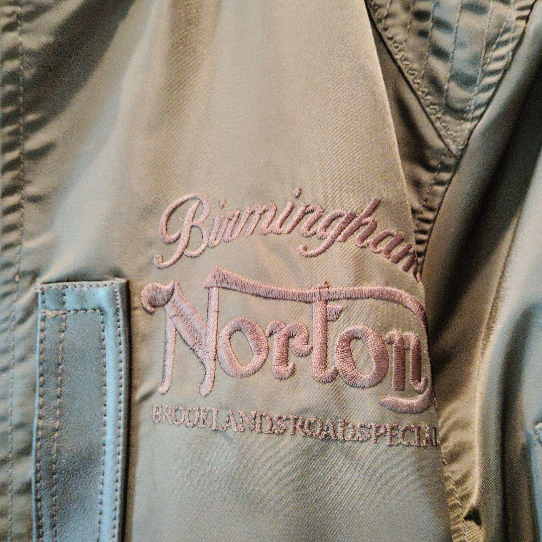Norton 刺繍入りバイカー風ジャケットM
