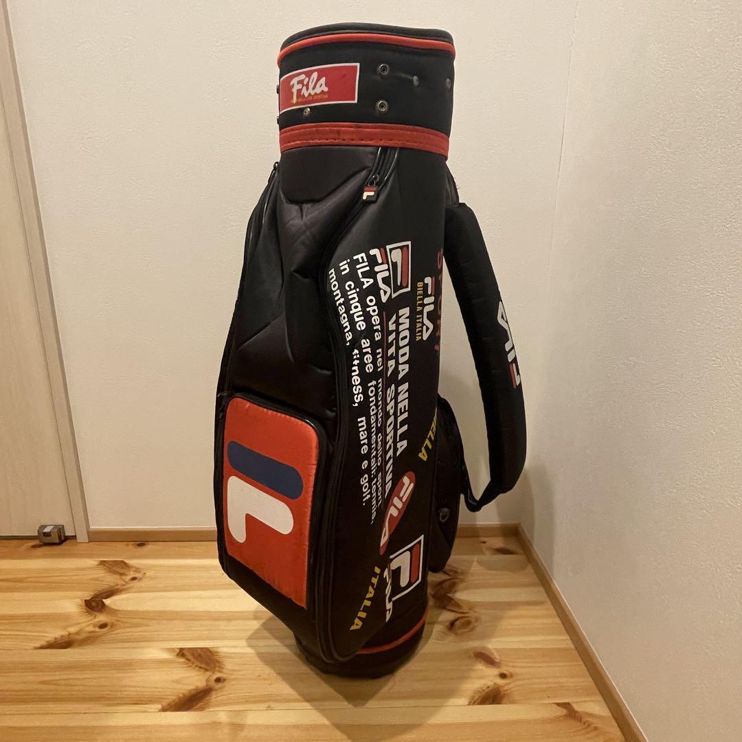 [中古]FILA ゴルフバッグ キャディバック　黒