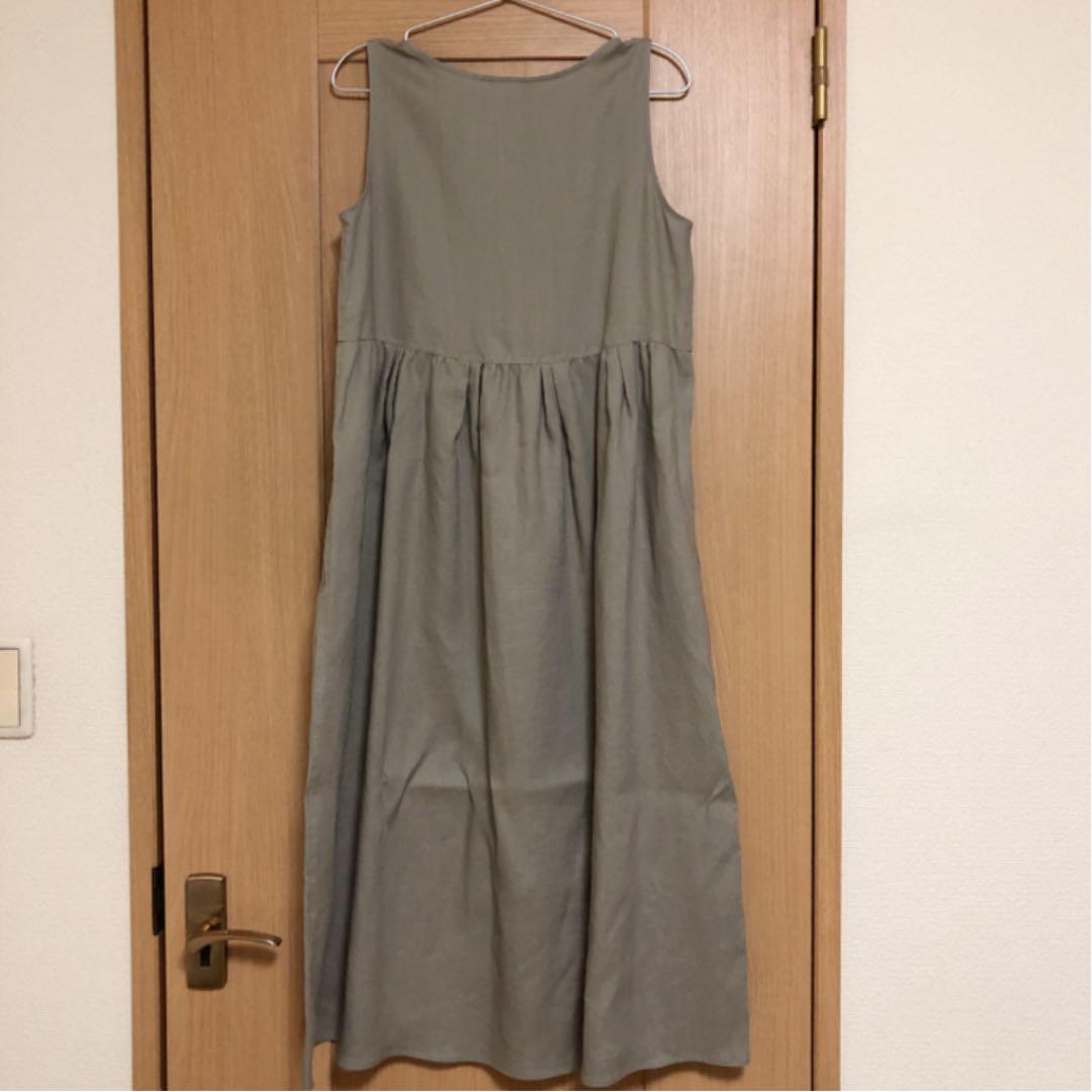 お値下げ ルグラジック リネンスリーブレスワンピース R4B9J-m76344572253 未使用タグ付き 100%新品