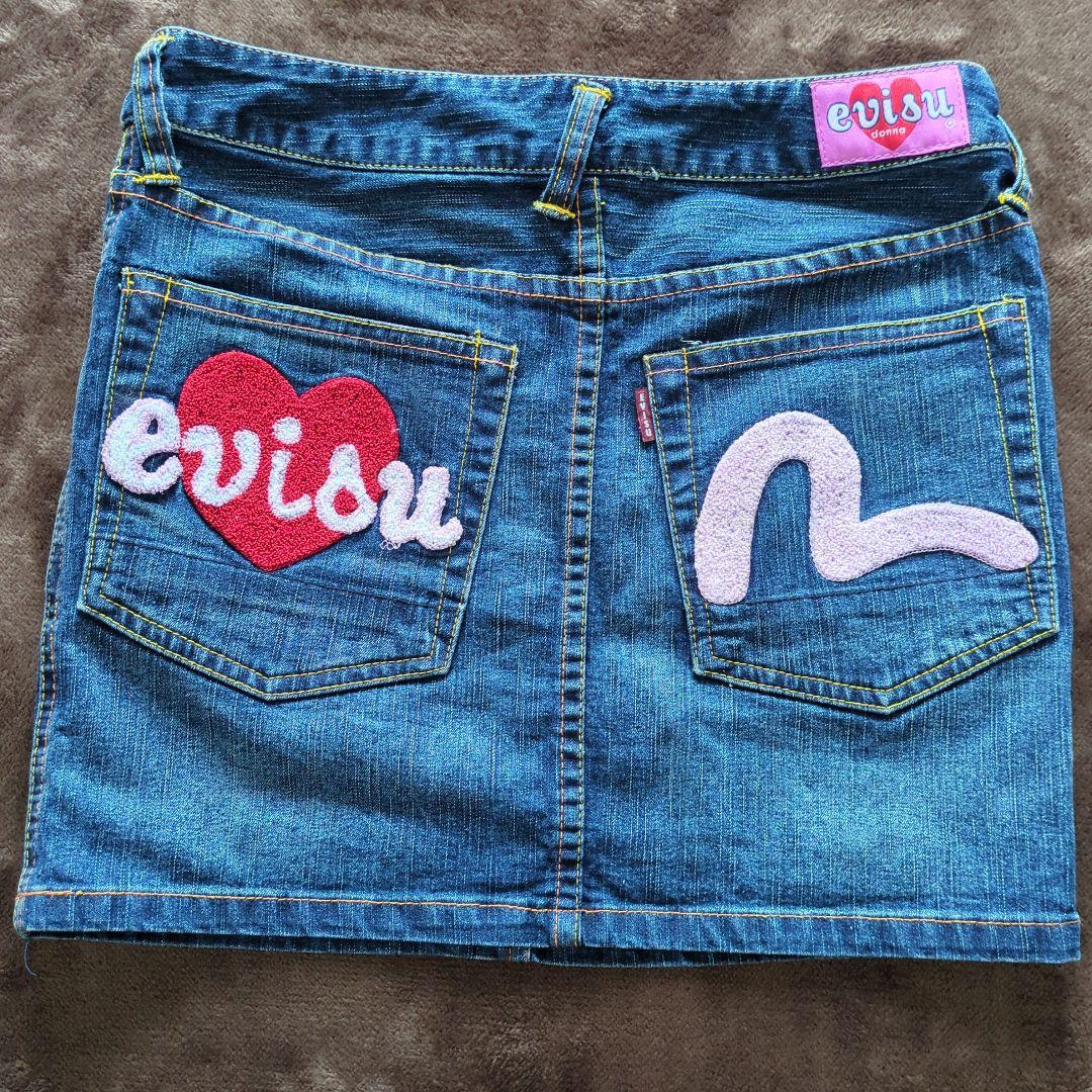 evisu donna デニム ミニスカートS・evisu donna