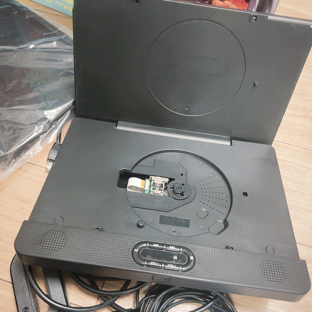 YAMAZEN Qriom ヘッドレストDVDツインモニター　リモコン付き