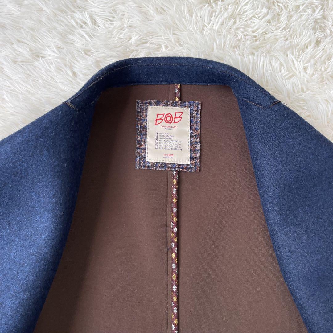 極美品✨BOB ボブ チェスターコートカットオフ ボンディング ネイビー系 M