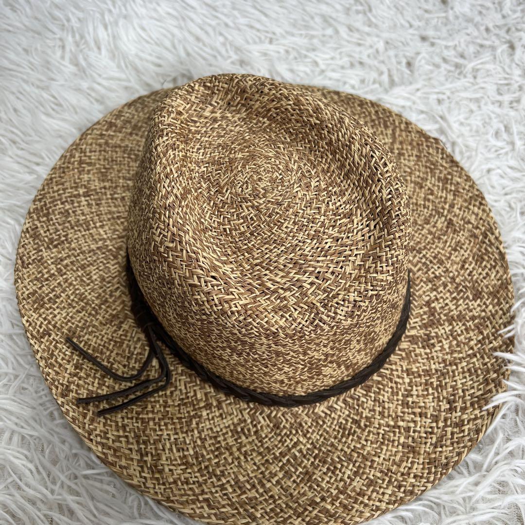 パナマハット エクアドル Genuine Panama Hat 麦わら帽子 L