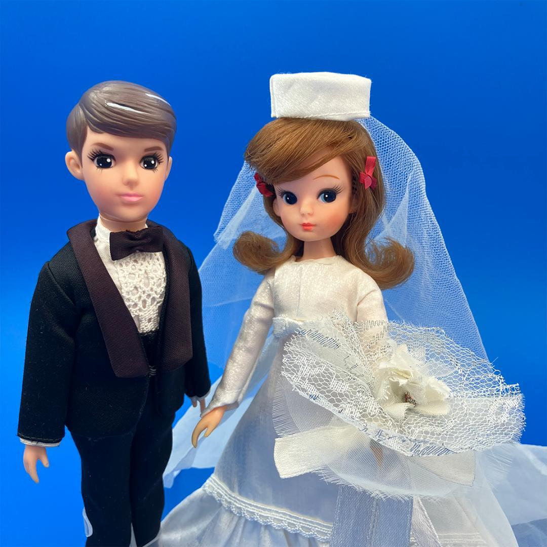 初代リカちゃん ツイスト わたるくん ウェディングドレス＆タキシード 美品です