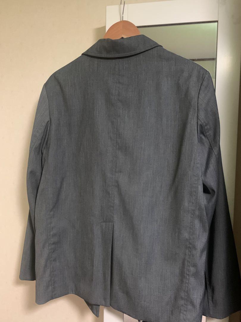 anuke Twill Over Jacket 38 M チャコールグレー レディース