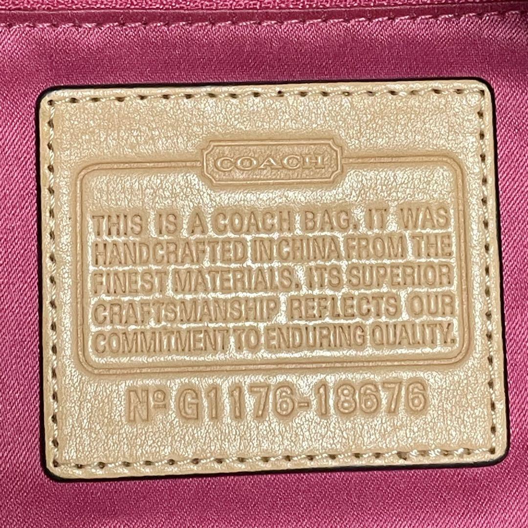 ✨良品 A4収納✨COACH コーチ トートバッグ キャンバス×レザー 肩掛け