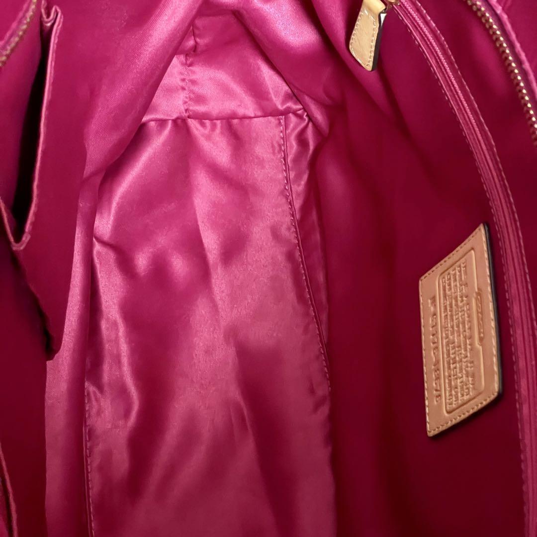 ✨良品 A4収納✨COACH コーチ トートバッグ キャンバス×レザー 肩掛け