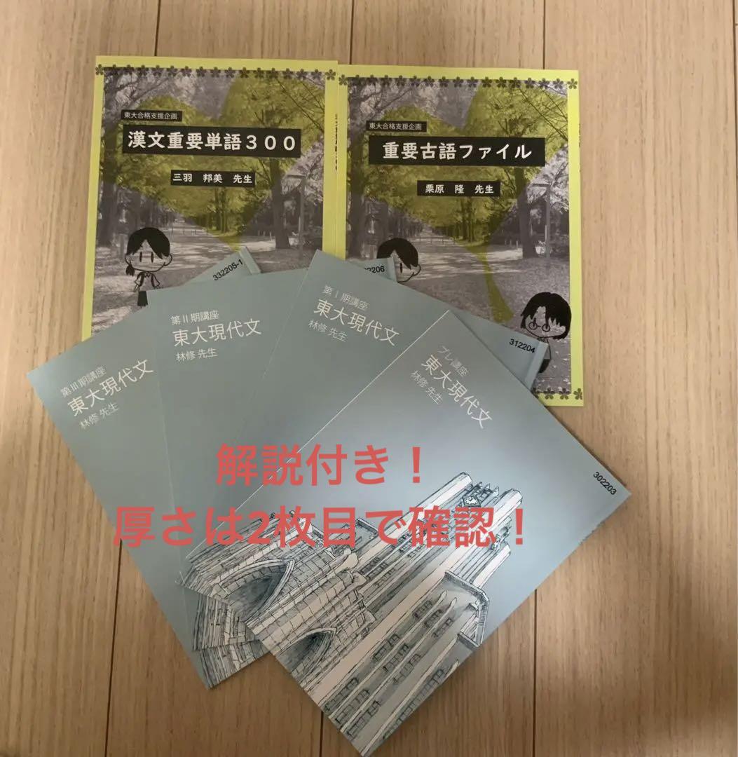 東進特進コース 東大現代文講座　教材　林修先生 東大特進コース 東進 東大現代文 林修先生 - メルカリ