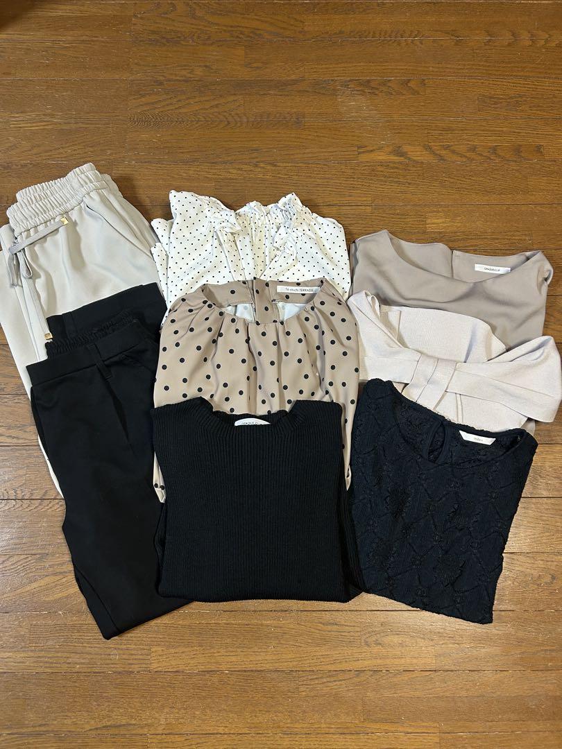 オフィスカジュアル まとめ売り 半袖 七分袖 パンツ 長袖