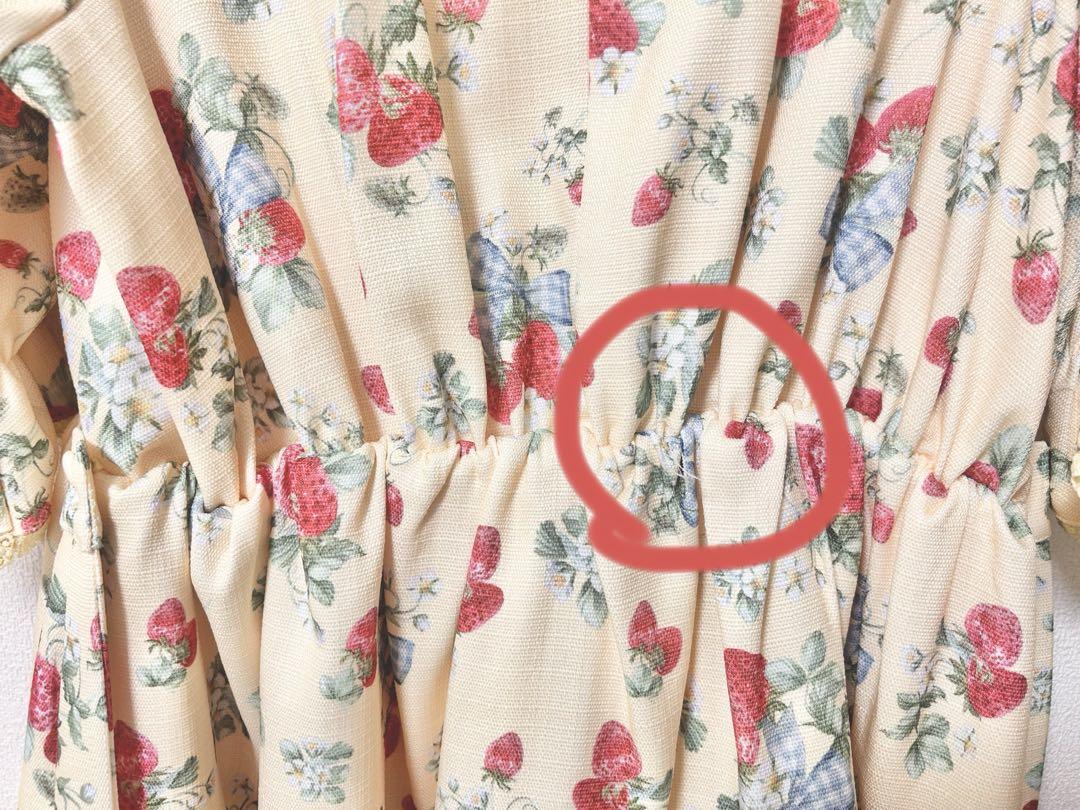 axes femme kawaii クラシックベリーワンピース　イエロー