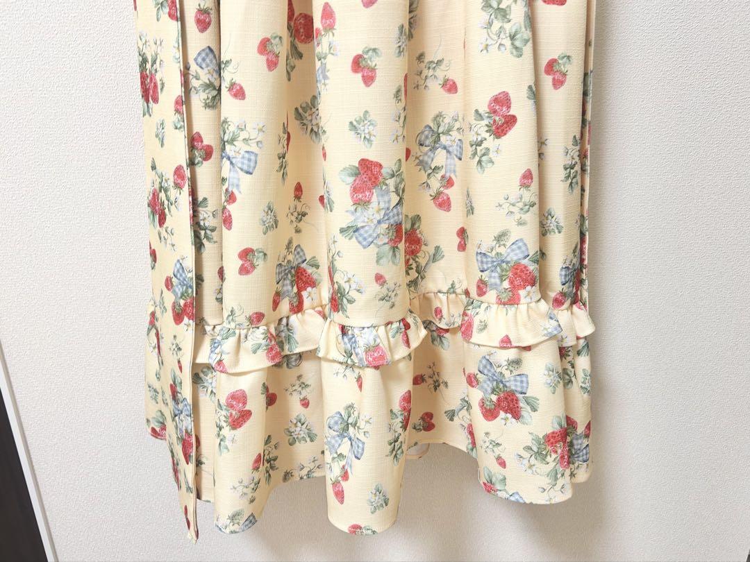 axes femme kawaii クラシックベリーワンピース　イエロー