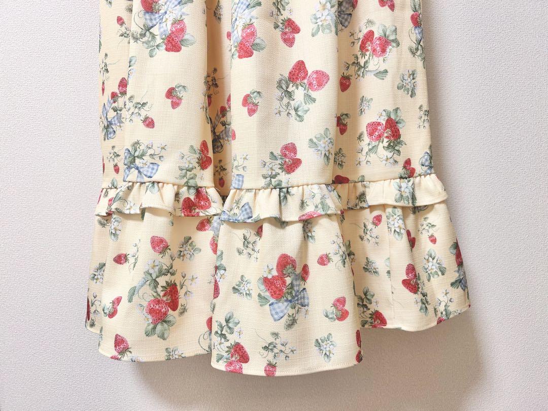 axes femme kawaii クラシックベリーワンピース　イエロー