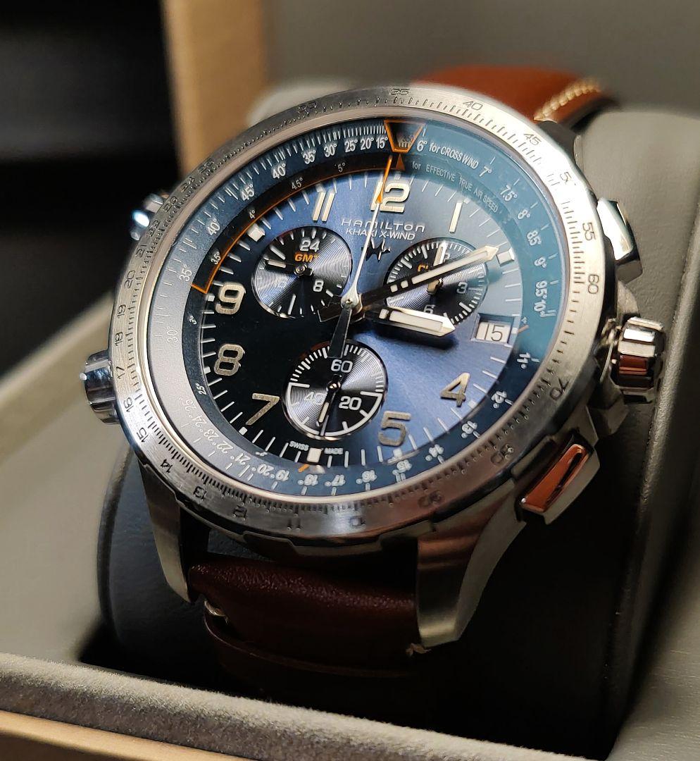 格安品質保証 2020年購入 定価13万円 Hamilton X-WIND GMT 1 hxOuB-m76360424619 お買い得お得