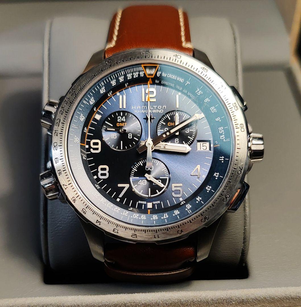 格安品質保証 2020年購入 定価13万円 Hamilton X-WIND GMT 1 hxOuB-m76360424619 お買い得お得
