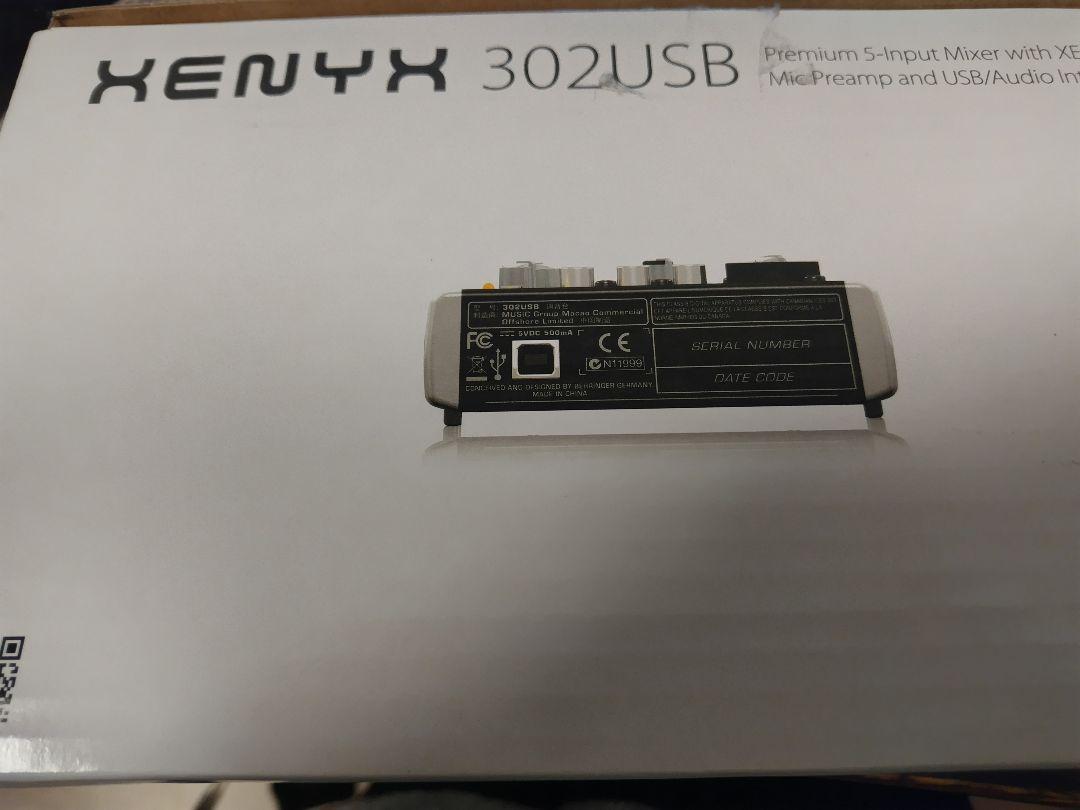 Behringer XENYX 302USB ミキサー　未使用