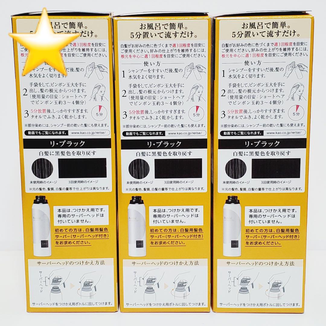 ★新品★ リライズ 白髪用髪色サーバー ふんわり仕上げ つけかえ用 3本セット