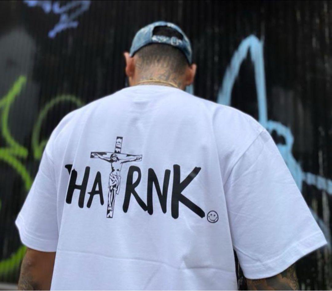 PHATRNK✙ふぁっとらんく✙ファットランク】 キリストロゴ 半袖 M 白