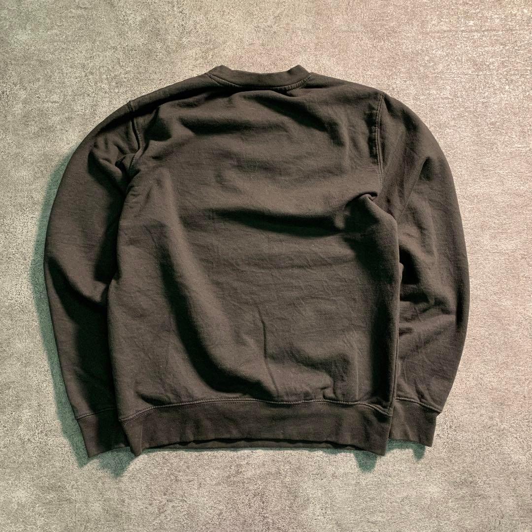 6tas1スウェット トレーナー アラビアン プリント 黒 インポート 古着