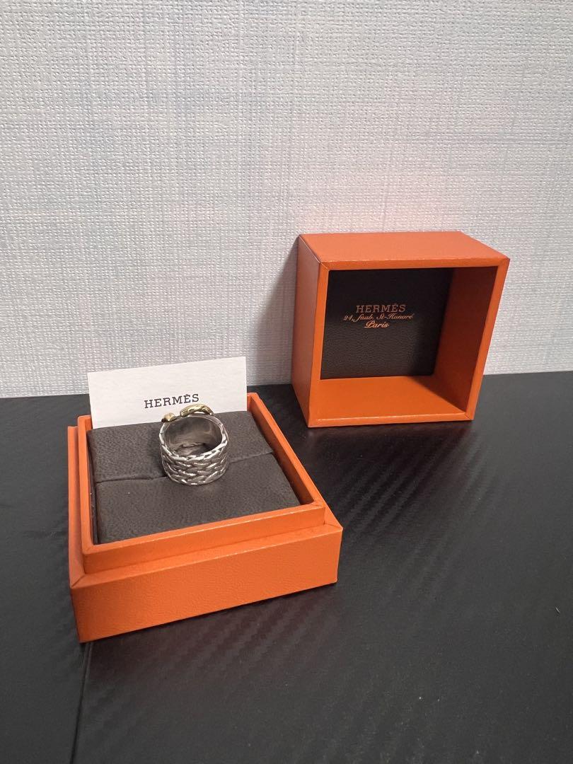 HERMES ディアンヌ ヴィンテージリング silver925 K18