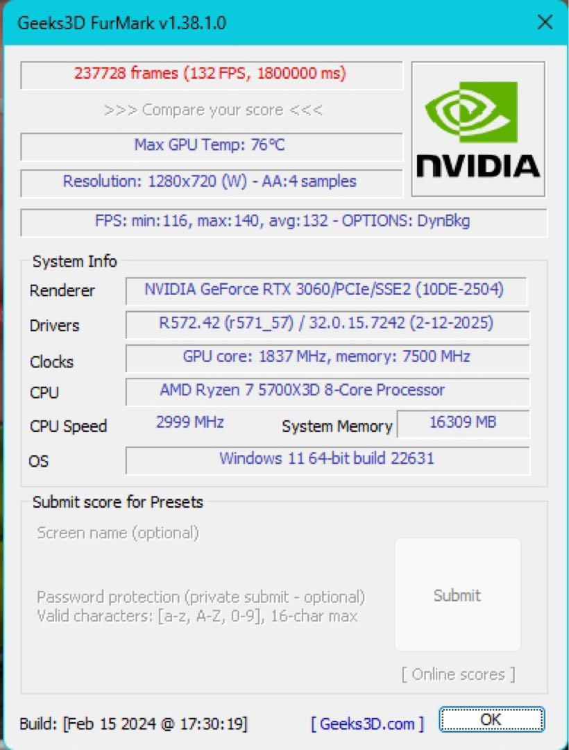 RTX3060 AERO 12GBグラフィックボード