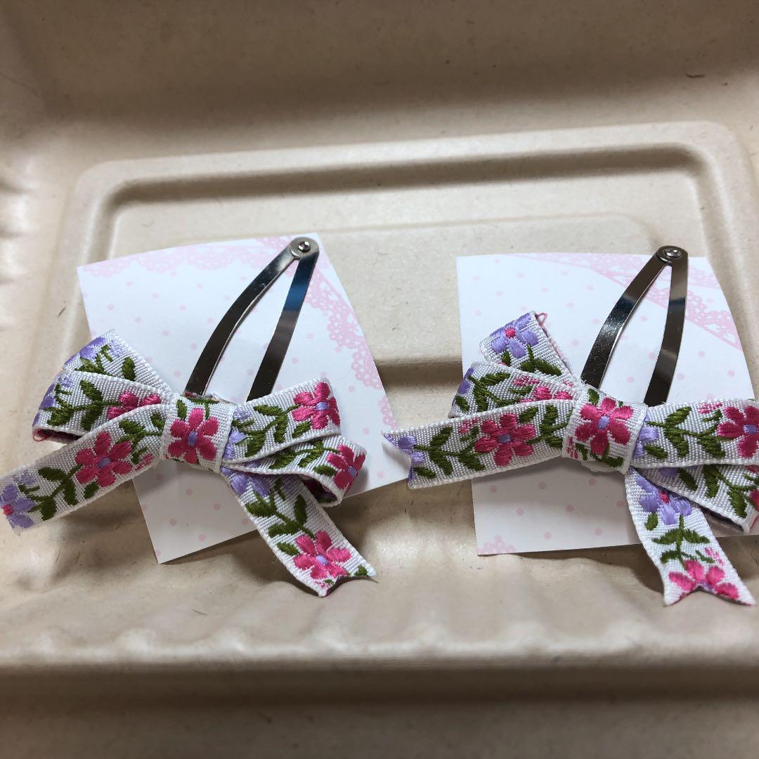 メルカリ チロリアンリボン パッチンピン ハンドメイド アクセサリー 女性用 450 中古や未使用のフリマ