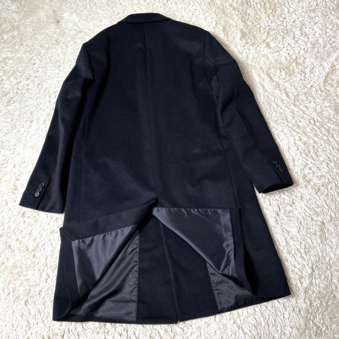 【極美品】UNIQLO ウールカシミヤチェスターコート ネイビー Mサイズ3B