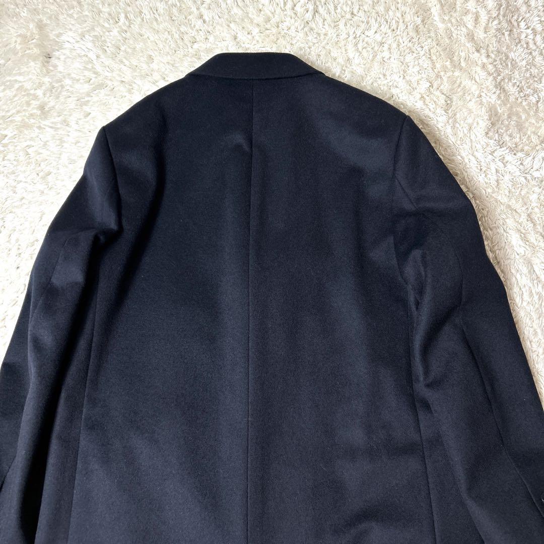 【極美品】UNIQLO ウールカシミヤチェスターコート ネイビー Mサイズ3B