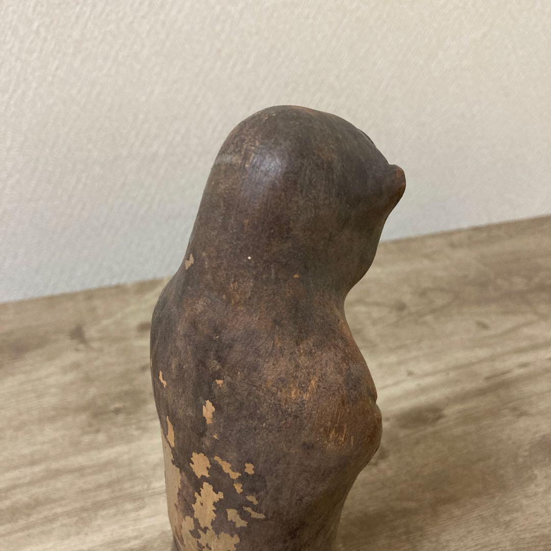 達磨大師立像　置物　時代〈検 備前　仏像　焼き締め　常滑　石見　亀谷窯業　信楽