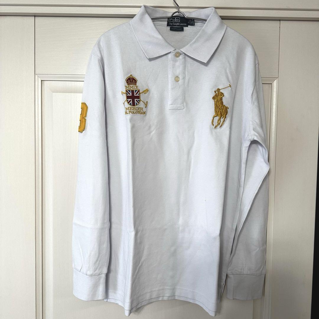 POLO RALPH LAUREN ホワイト長袖ポロシャツ Amazon.co.jp: Polo Ralph Lauren(ポロラルフローレン