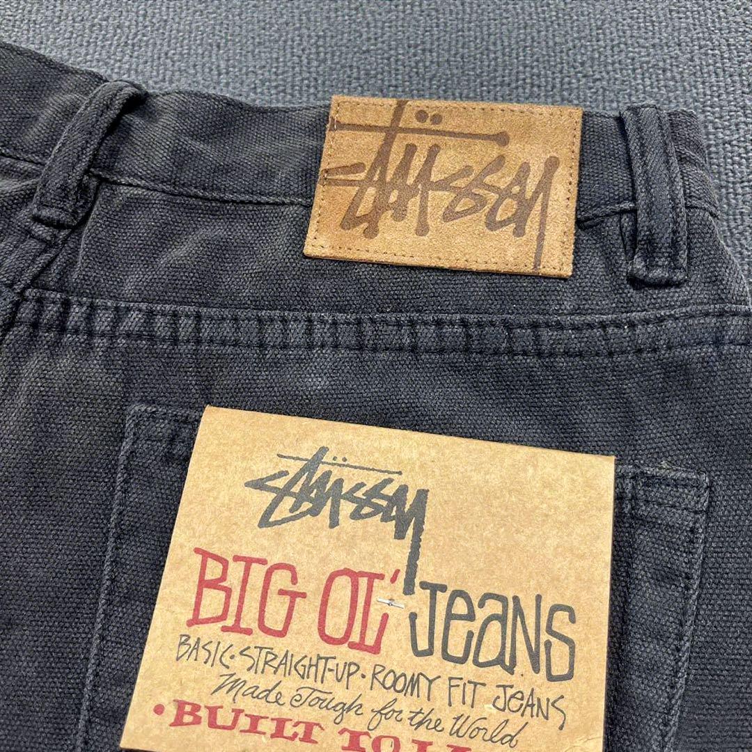 STUSSY BIG OL JEANS CANVAS 32 ブラックデニム Stussy BIG OL' JEANS ブラック 32サイズ - メルカリ