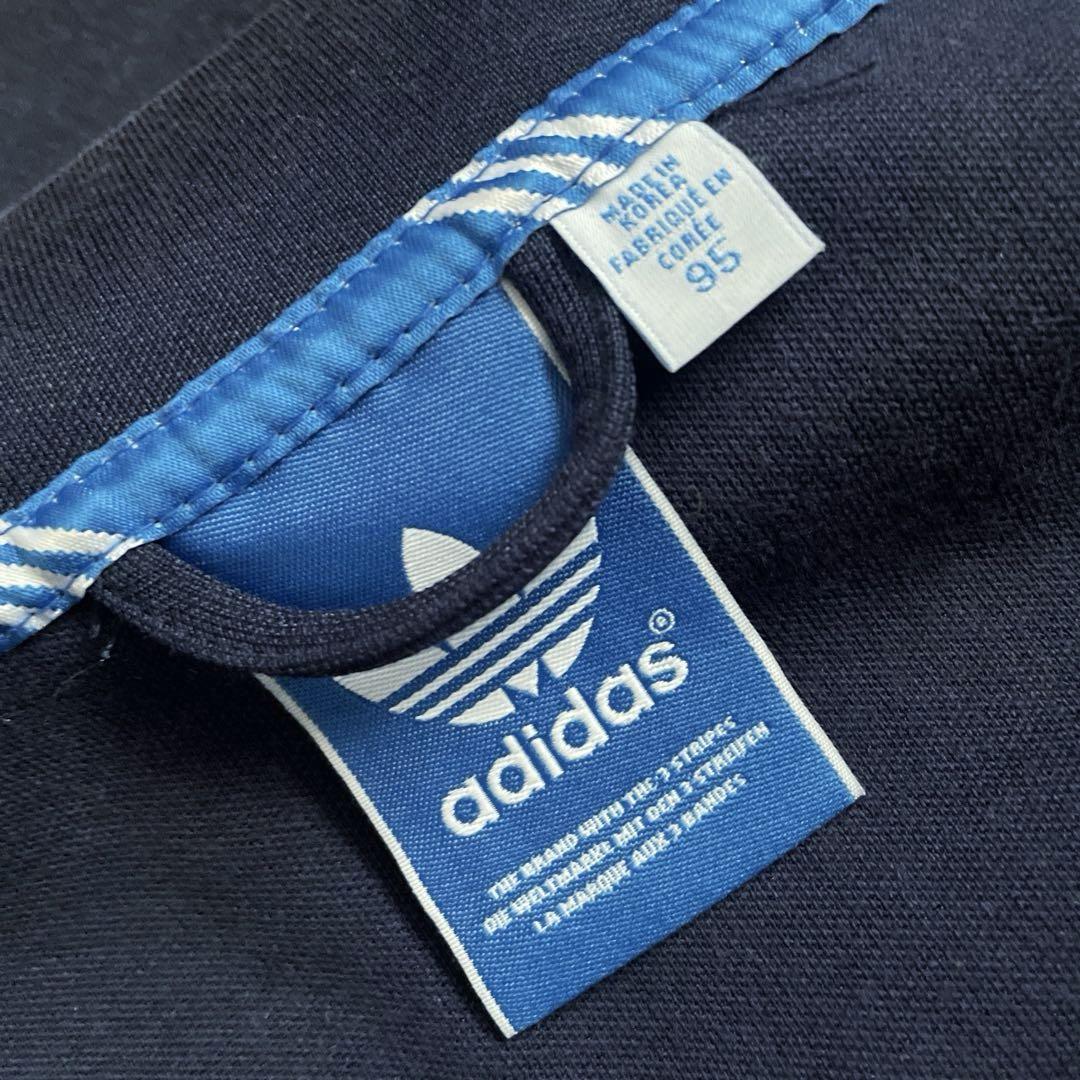 【ネット限定】 良品Mアディダスadidasネイビー紺ヨーロッパトラックジャケット トップス