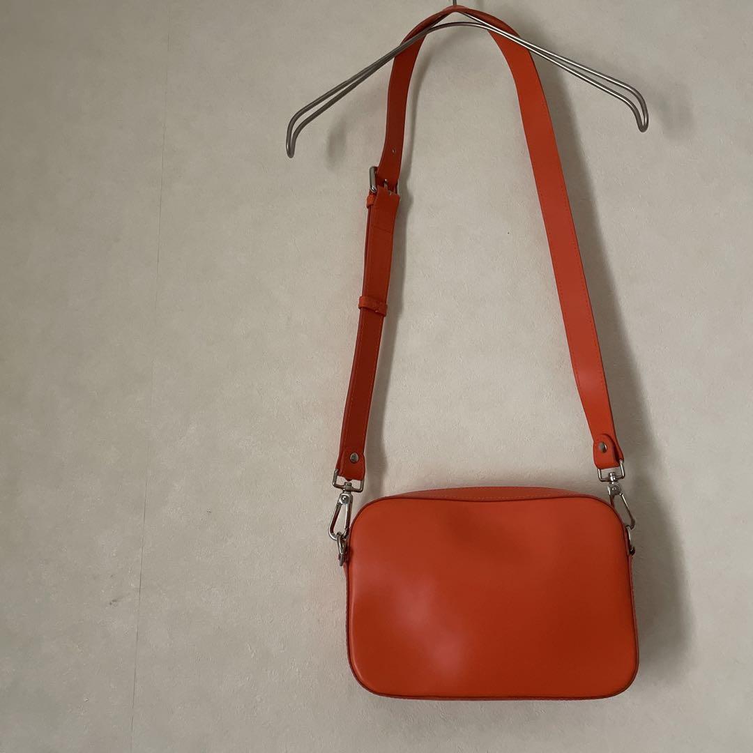 Marimekko Lokki ポシェット レッド×オレンジ marimekko本革レザーショルダーバッグ オレンジ マリメッコ