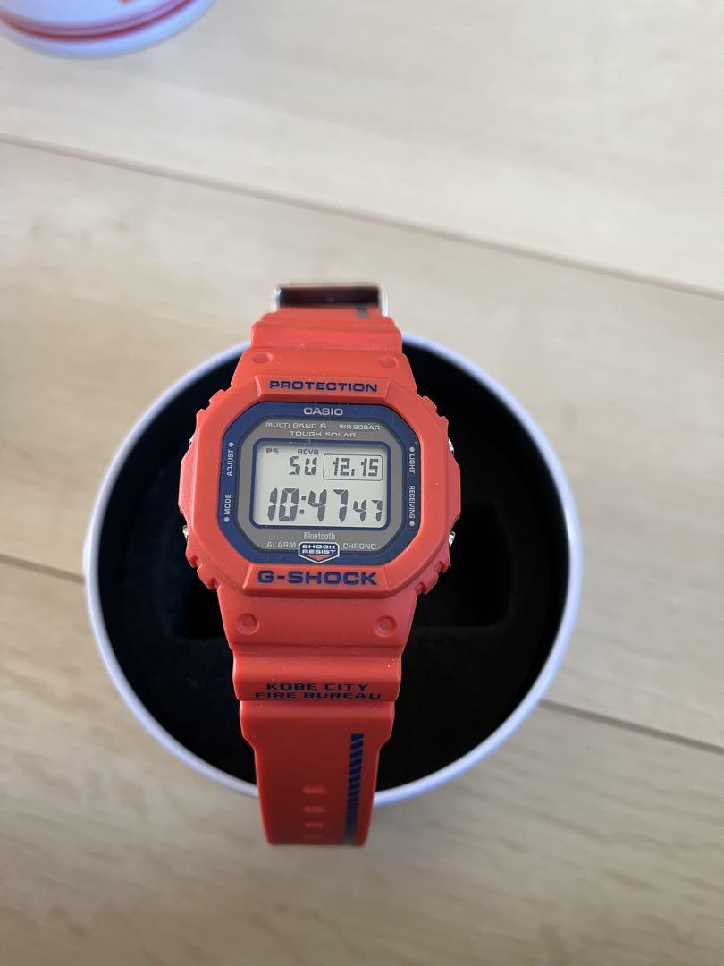 一回使用　G-SHOCK GW-B5600FB-4JR 神戸市消防局コラボモデル