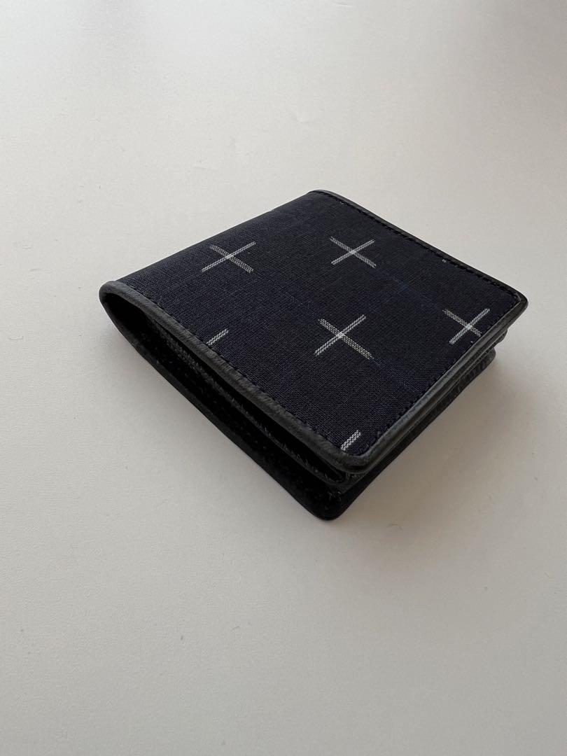 能登上布　紺色　絣　コインケース　新品未使用