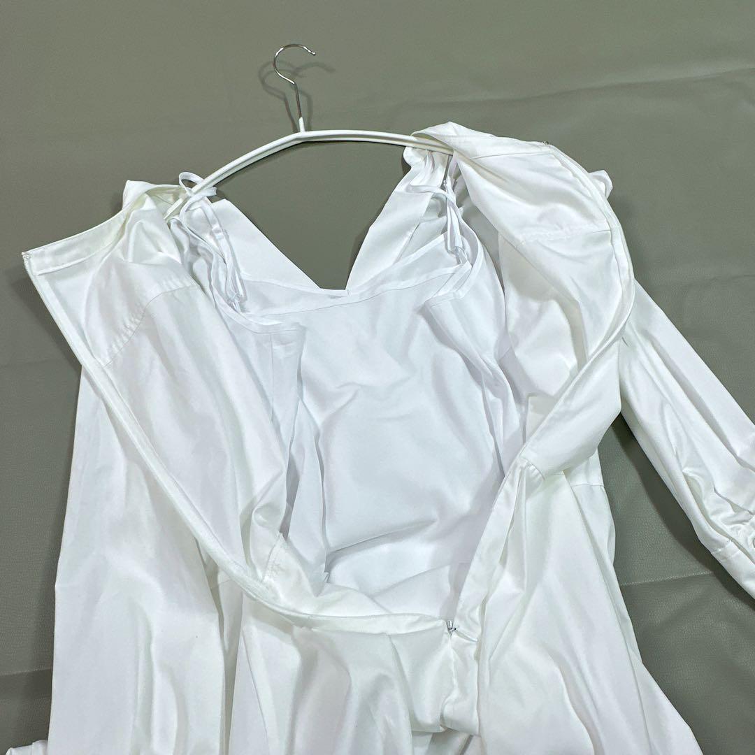 美品୨୧ グレースコンチネンタル カシュクールシャツワンピース ティアード38 美品୨୧ グレースコンチネンタル カシュクールシャツワンピース ティアード38