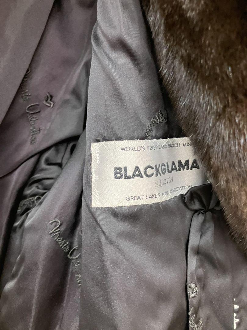 【Mario Valentino】BLACK GLAMA　グレー 毛皮コート