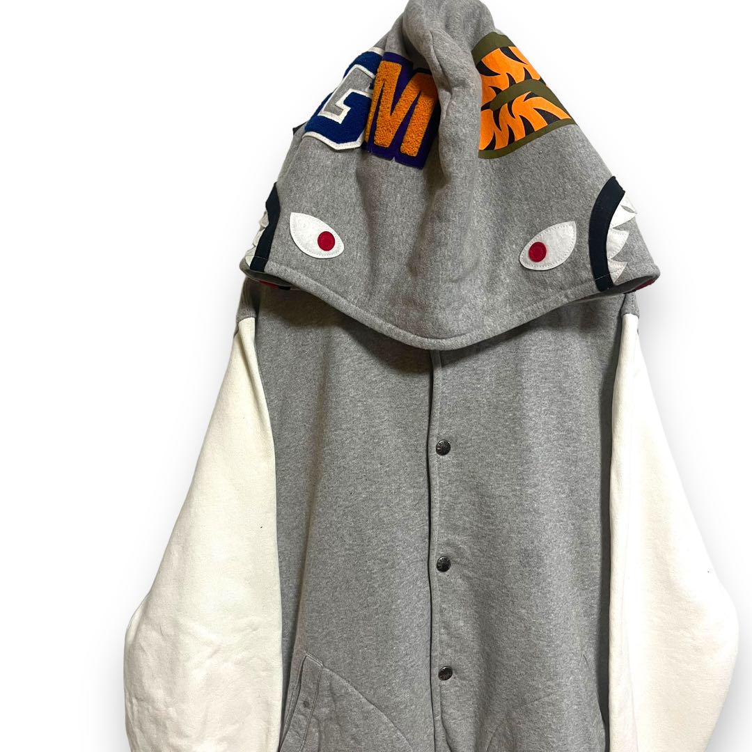 shark full zip hoodie a bathing ape bape